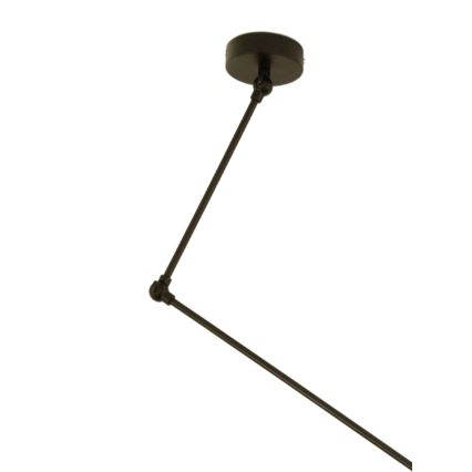LED verstellbare Pendelleuchte an Stange GORTA 1xE27/60W/230V beige/gold