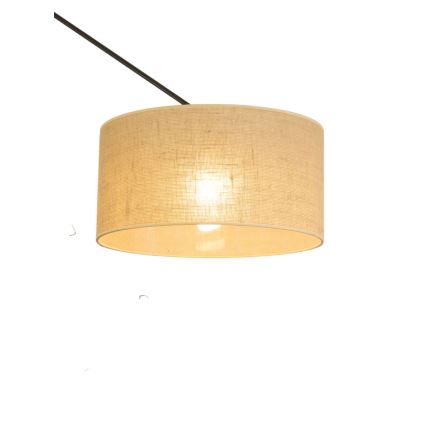LED verstellbare Pendelleuchte mit Stange GORTA 1xE27/60W/230V Jute