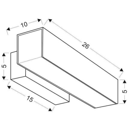 LED Wandbeleuchtung LANDER LED10W/230V