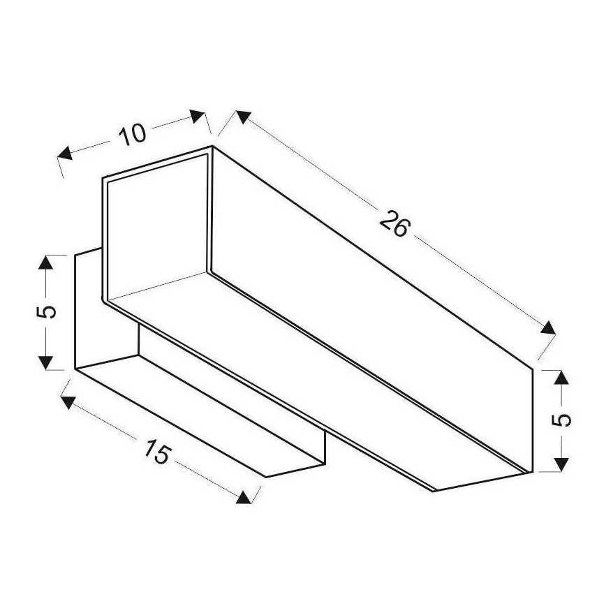LED Wandbeleuchtung LANDER LED10W/230V
