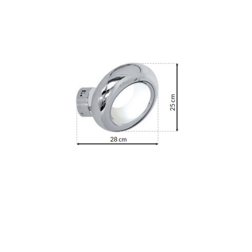 LED Wandbeleuchtung MERCURIO 1xLED/12W/230V