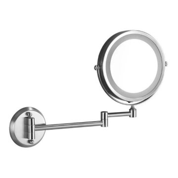 LED-Wandkosmetikspiegel LED/3W/6V 4xAA IP44