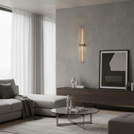 LED-Wandleuchte AISHA 12W/230V 4000K 80 cm goldfarben