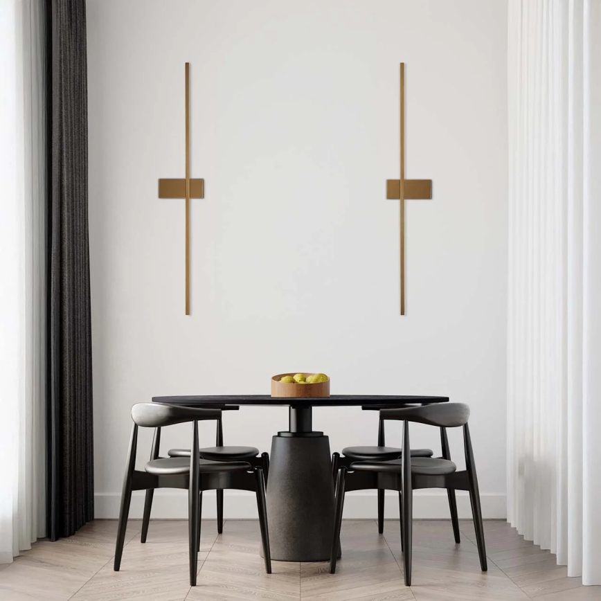 LED-Wandleuchte AISHA 12W/230V 4000K 80 cm goldfarben