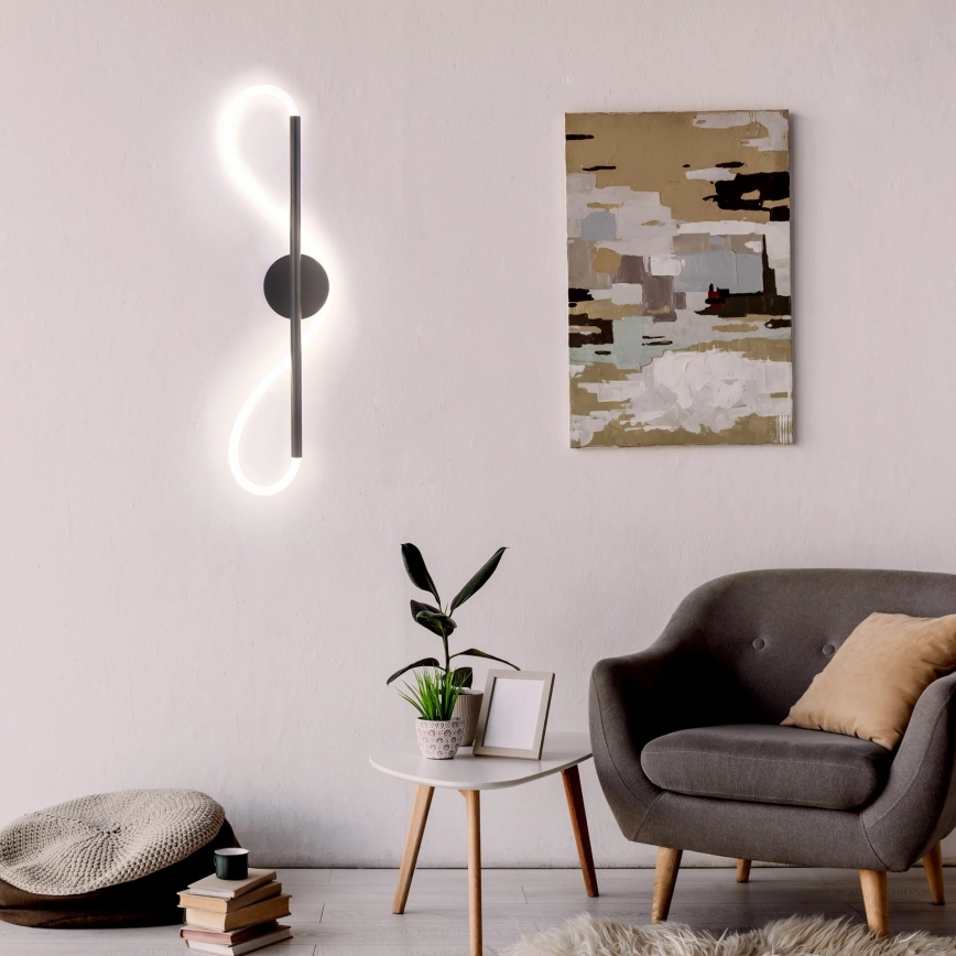 LED-Wandleuchte EMMA LED/19W/230V schwarz