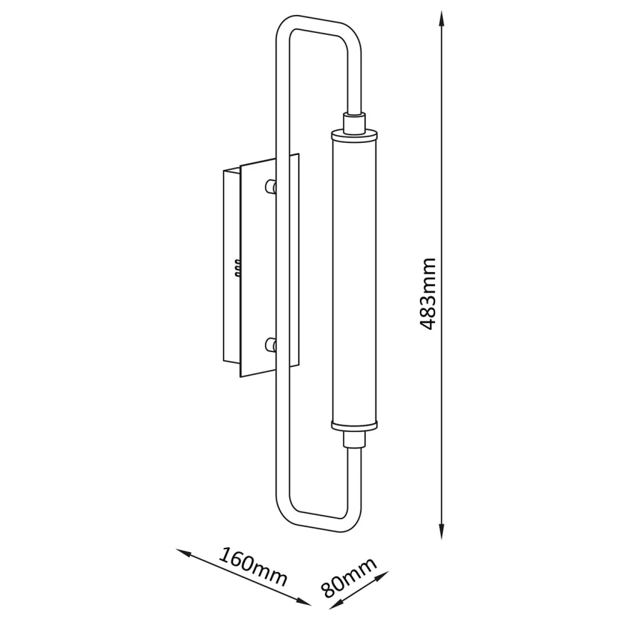 LED-Wandleuchte FELICJA LED/10W/230V 4000K schwarz