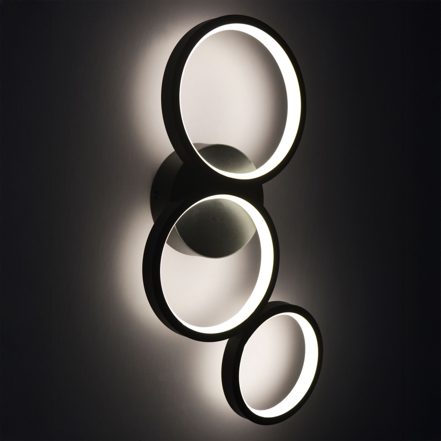 LED-Wandleuchte FLAMENCO LED/23W/230V 4000K schwarz