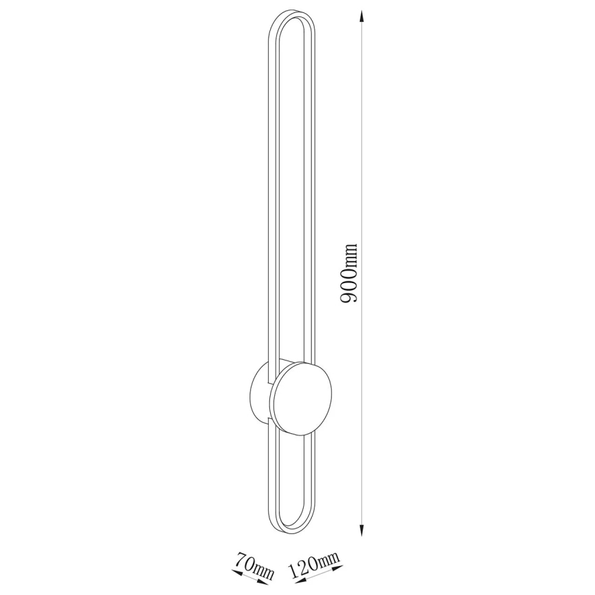 LED-Wandleuchte FLORENTYNA LED/24W/230V 4000K gold/schwarz