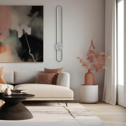 LED-Wandleuchte FLORENTYNA LED/24W/230V 4000K schwarz/weiß