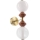 LED-Wandleuchte FLORES 2xLED/5W/230V gold/braun