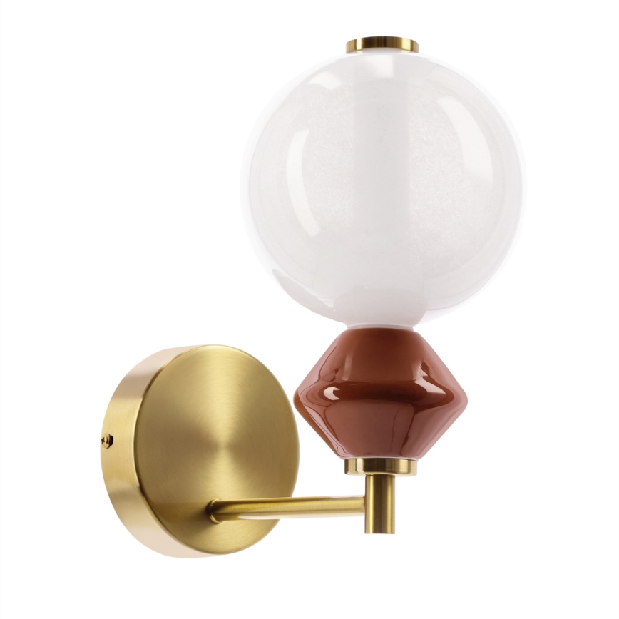 LED-Wandleuchte FLORES LED/7W/230V gold/braun