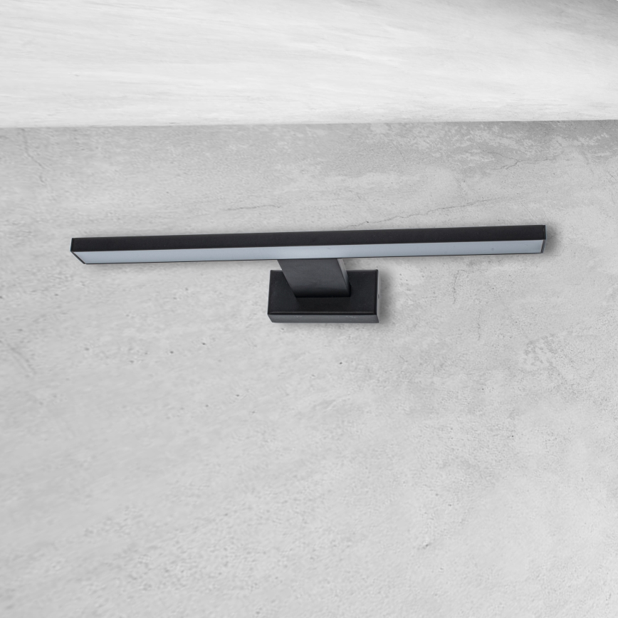 LED-Wandleuchte für Badezimmer SHINE, 7W, 230V, 30 cm, IP44, schwarz