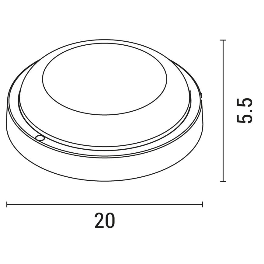 LED-Wandleuchte für den Außenbereich BULKHEAD LED/18W/230V 3000K IP54 weiß