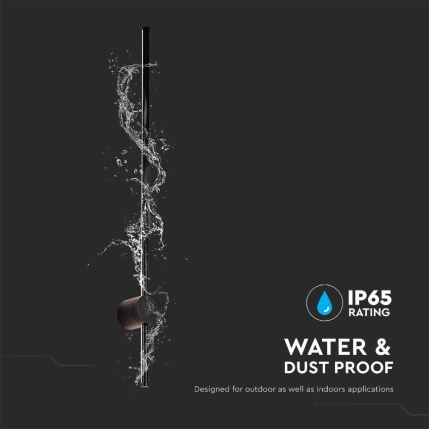 LED-Wandleuchte für den Außenbereich LED/12W/230V 3000K IP65 schwarz