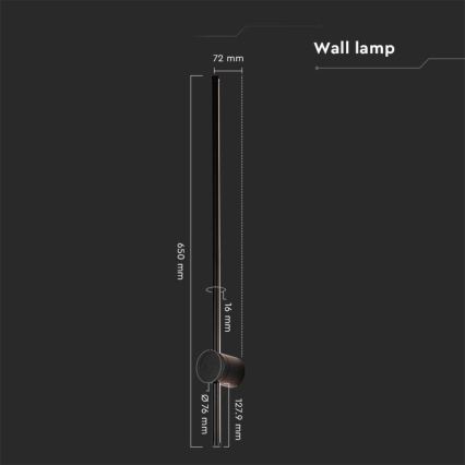 LED-Wandleuchte für den Außenbereich LED/12W/230V 4000K IP65 schwarz