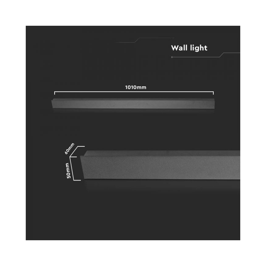 LED-Wandleuchte für den Außenbereich LED/16W/230V 3000K IP65 anthrazit