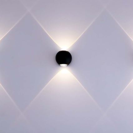 LED-Wandleuchte für den Außenbereich LED/2W/230V 4000K IP54 schwarz