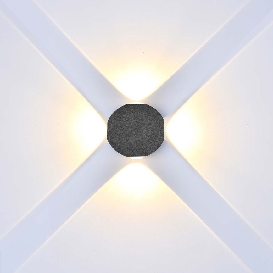 LED-Wandleuchte für den Außenbereich LED/4W/230V 4000K IP54 schwarz