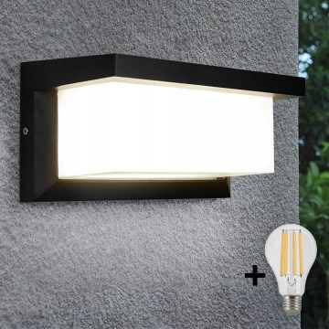 LED-Wandleuchte für den Außenbereich NEELY 1xE27/9W/230V 3000K IP54 schwarz