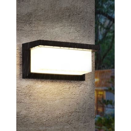 LED-Wandleuchte für den Außenbereich NEELY 1xE27/9W/230V 3000K IP54 schwarz