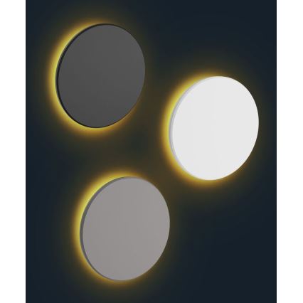 LED-Wandleuchte für den Außenbereich PIATTA LED/18W/230V 3000/4000/6000K d 25 cm IP44 grau