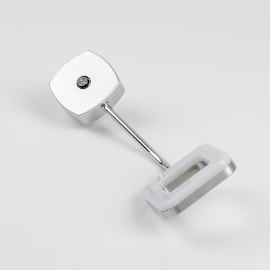 LED Wandleuchte für die Steckdose LED/3,2W/230V Mattchrom