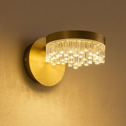 LED-Wandleuchte LED/4W/230V goldfarben