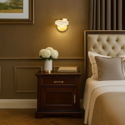 LED-Wandleuchte LED/4W/230V goldfarben