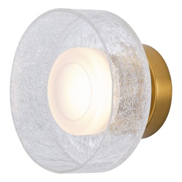 LED-Wandleuchte LED/8W/230V 3000K golden/klar