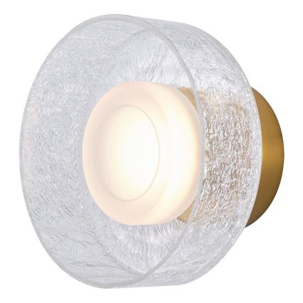 LED-Wandleuchte LED/8W/230V 3000K golden/klar