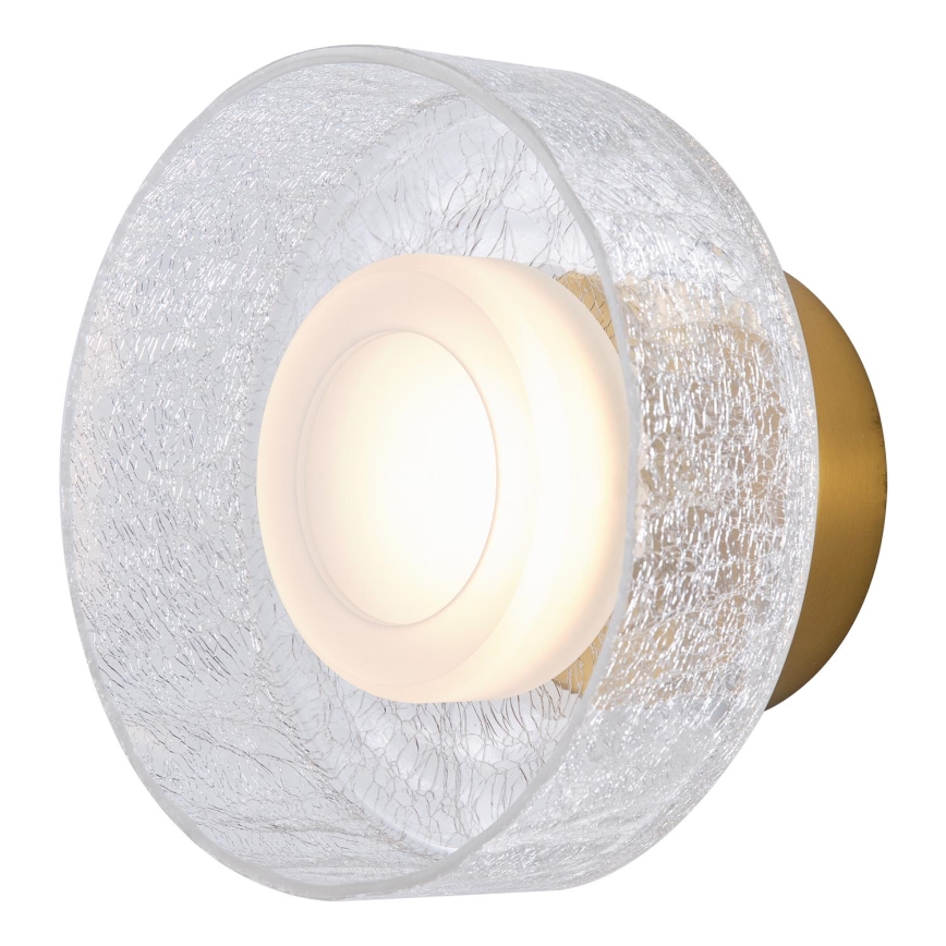 LED-Wandleuchte LED/8W/230V 3000K golden/klar