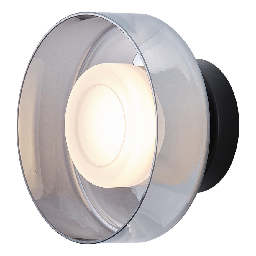 LED-Wandleuchte LED/8W/230V 3000K schwarz/rauchig