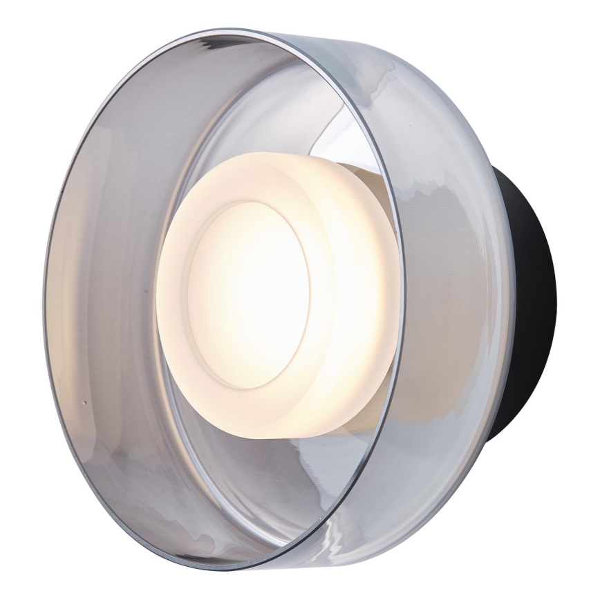 LED-Wandleuchte LED/8W/230V 3000K schwarz/rauchig