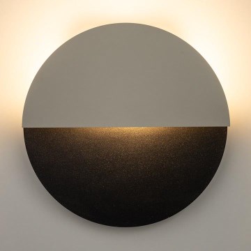 LED-Wandleuchte LUNA LED/7W/230V d 26 cm schwarz/beige