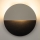 LED-Wandleuchte LUNA LED/7W/230V d 26 cm schwarz/beige