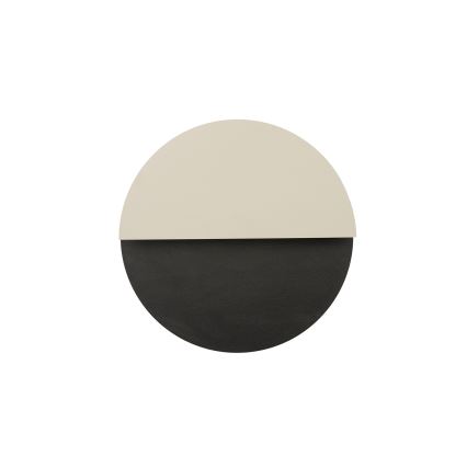 LED-Wandleuchte LUNA LED/7W/230V d 26 cm schwarz/beige