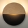 LED-Wandleuchte LUNA LED/7W/230V d 36 cm schwarz/beige