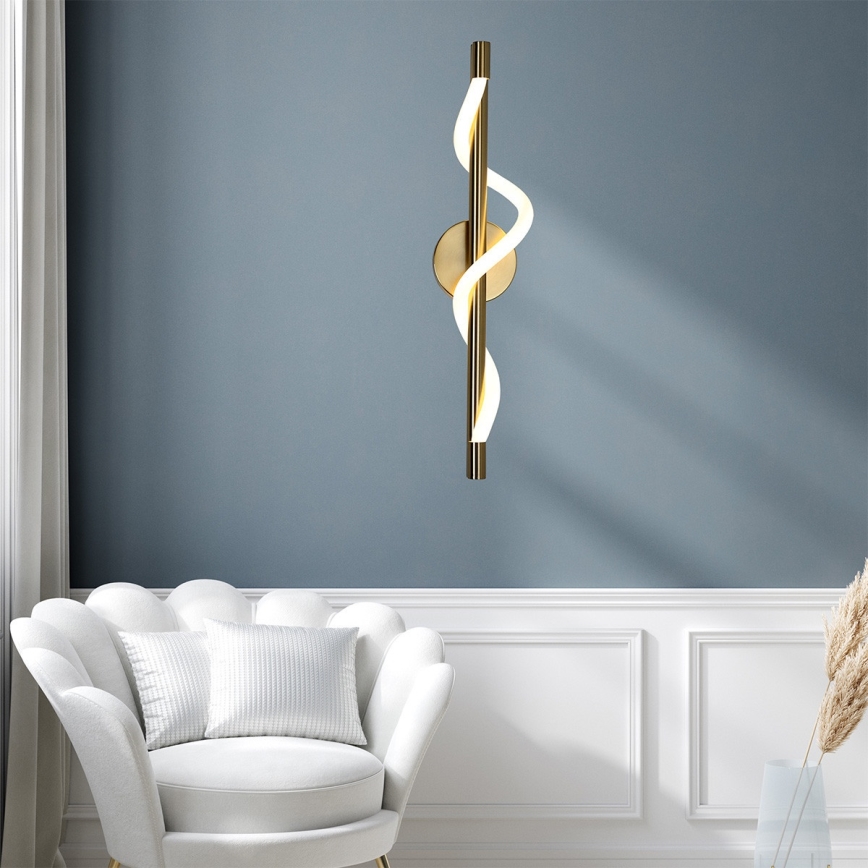 LED-Wandleuchte MELECA LED/12W/230V 3000/4000/6000K goldfarben