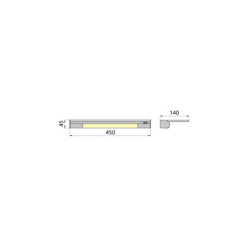LED-Wandleuchte mit einem Regal APERA T5 G5/8W/230V 45 cm