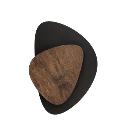 LED-Wandleuchte PEDRA LED/7W/230V schwarz/braun