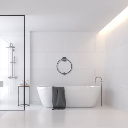 LED Wandleuchte SATURNO LED/25W/230V Ø 50 cm IP44 Anthrazit