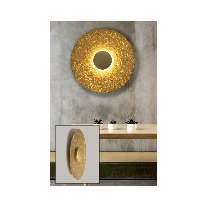 LED-Wandleuchte SOLE LED/16W/230V d 65 cm golden