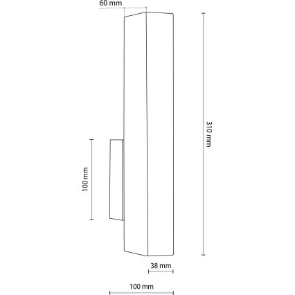 LED-Wandleuchte TEO LED/3W/230V 3000K Walnuss