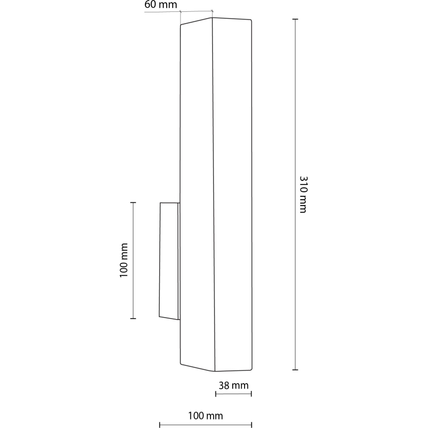 LED-Wandleuchte TEO LED/3W/230V 3000K Walnuss