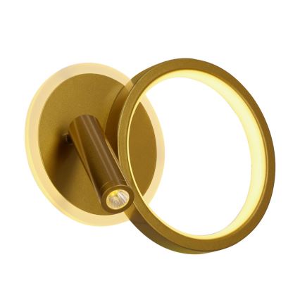 LED-Wandspot MONET LED/15W/230V goldfarben