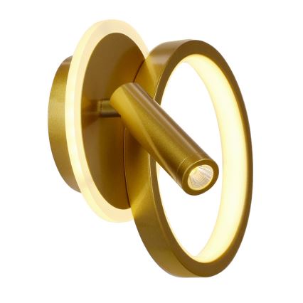 LED-Wandspot MONET LED/15W/230V goldfarben