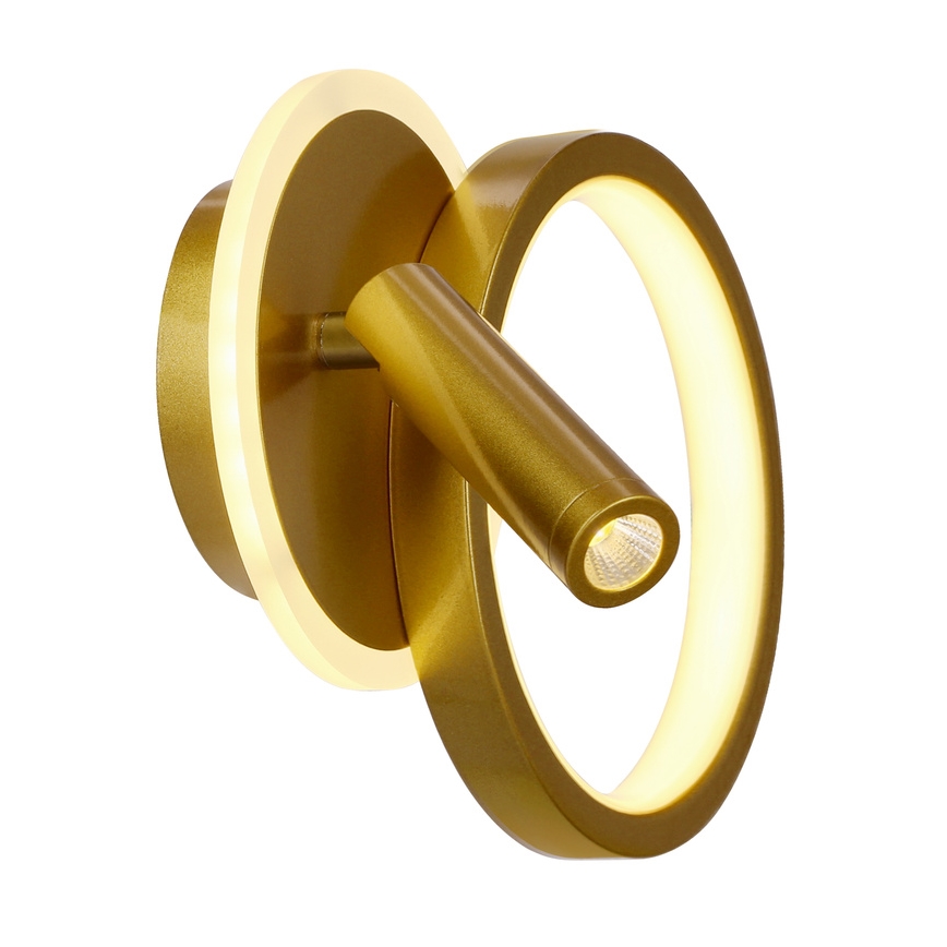 LED-Wandspot MONET LED/15W/230V goldfarben