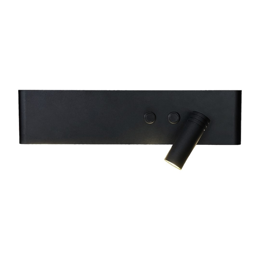 LED-Wandspot RESORT LED/10W/230V + LED/3W schwarz rechts