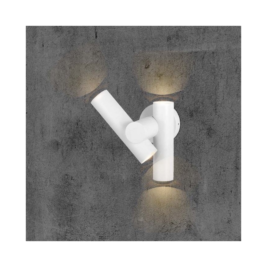 LED-Wandstrahler für den Außenbereich 2xLED/3W/230V 4000K IP44 weiß