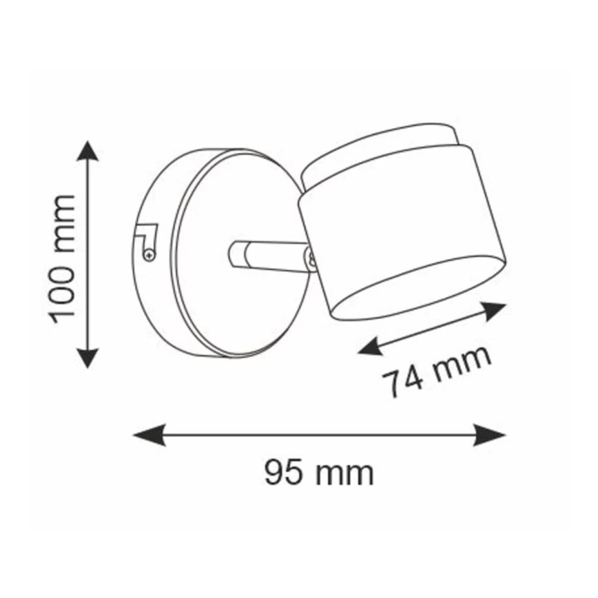 LED-Wandstrahler KUBIK LED/4,2W/230V weiß